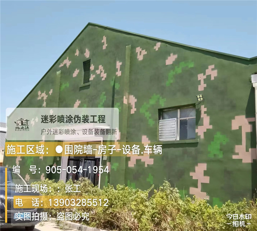 神农架外墙数码迷彩漆施工报价清单（100㎡标准墙面测算）